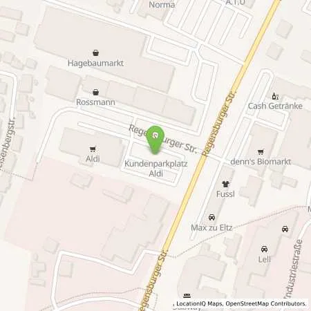 Standortübersicht der Tankstelle ALDI SÜD in 92421 Schwandorf