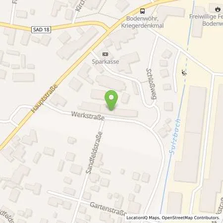 Standortübersicht der Tankstelle Dickert Besitz GmbH & Co KG in 92439 Bodenwöhr