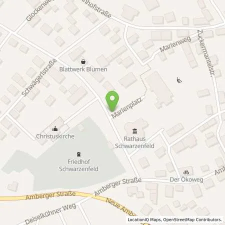 Standortübersicht der Tankstelle Charge-ON in 92521 Schwarzenfeld