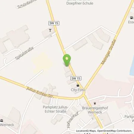 Standortübersicht der Tankstelle ÜZ Mainfranken eG in 97440 Werneck