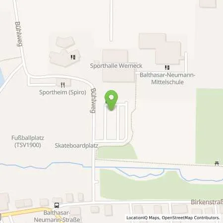 Standortübersicht der Tankstelle ÜZ Mainfranken eG in 97440 Werneck