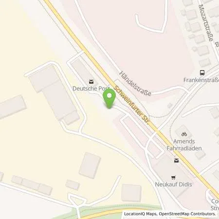 Standortübersicht der Tankstelle Elektrizitätsversorgung der Gemeinde Gochsheim in 97469 Gochsheim