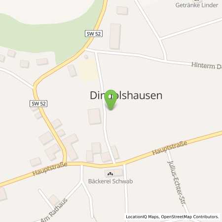 Standortübersicht der Strom (Elektro) Tankstelle: ÜZ Mainfranken eG in 97497, Dingolshausen