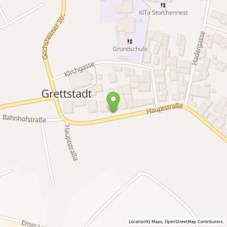 Standortübersicht der Strom (Elektro) Tankstelle: ÜZ Mainfranken eG in 97508, Grettstadt