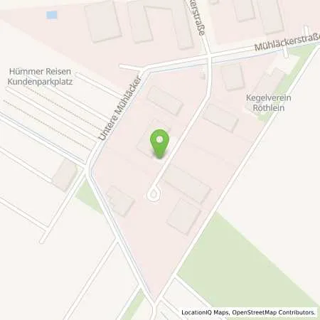 Standortübersicht der Tankstelle ÜZ Mainfranken eG in 97520 Röthlein