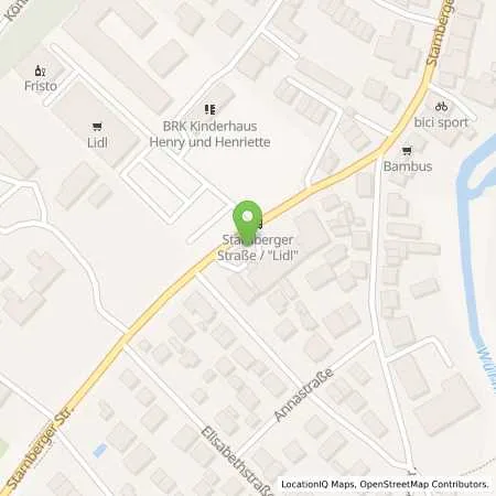 Standortübersicht der Tankstelle Robert Schäfer & Söhne KG in 82131 Gauting