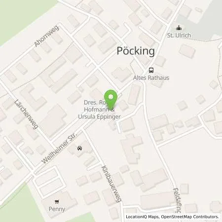 Standortübersicht der Tankstelle Stadtwerke Landsberg KU in 82343 Pöcking