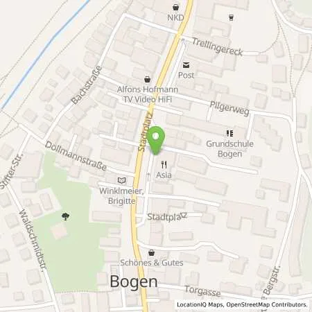 Standortübersicht der Tankstelle Stadtwerke Bogen GmbH in 94327 Bogen