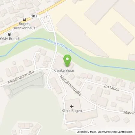 Standortübersicht der Tankstelle Stadtwerke Bogen GmbH in 94327 Bogen