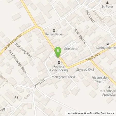 Standortübersicht der Tankstelle Energie Südbayern GmbH in 94333 Geiselhöring