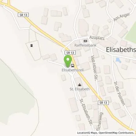 Standortübersicht der Tankstelle Arbeitskreis Lebenswertes Elisabethszell e.V. in 94353 Haibach