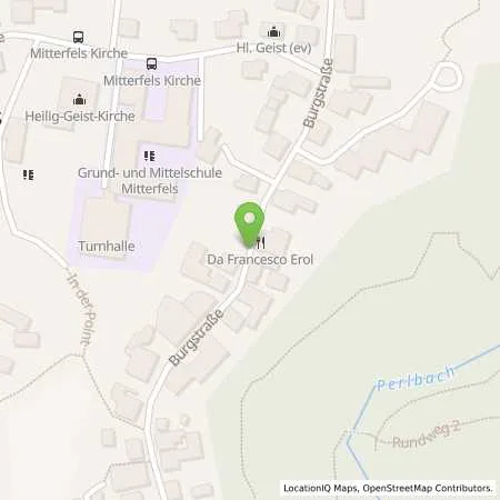 Standortübersicht der Tankstelle Stadtwerke Bogen GmbH in 94360 Mitterfels