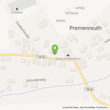 Standortübersicht der Tankstelle N-ERGIE Aktiengesellschaft in 92717 Reuth bei Erbendorf