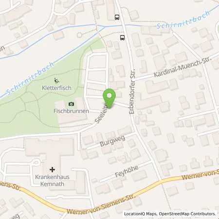 Standortübersicht der Tankstelle N-ERGIE Aktiengesellschaft in 95478 Kemnath