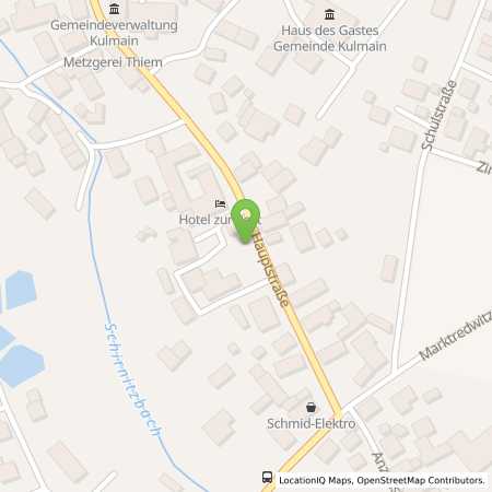 Standortübersicht der Strom (Elektro) Tankstelle: N-ERGIE Aktiengesellschaft in 95508, Kulmain