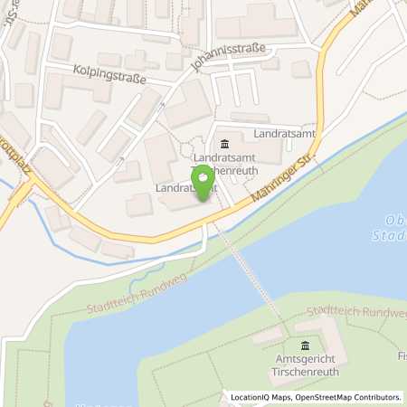 Standortübersicht der Strom (Elektro) Tankstelle: N-ERGIE Aktiengesellschaft in 95643, Tirschenreuth