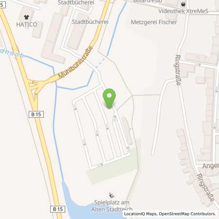 Standortübersicht der Strom (Elektro) Tankstelle: Stadtwerke Tirschenreuth in 95643, Tirschenreuth