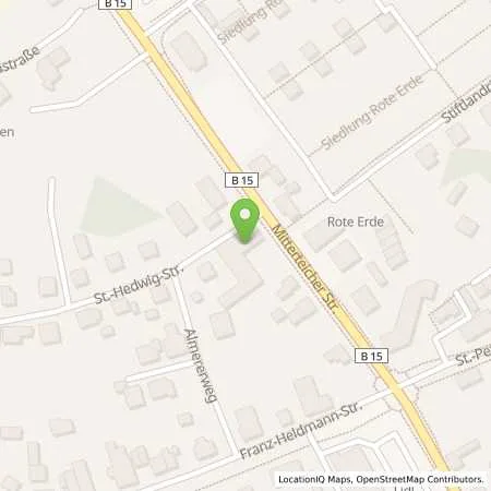 Standortübersicht der Tankstelle W. Hager & Sohn GmbH in 95643 Tirschenreuth