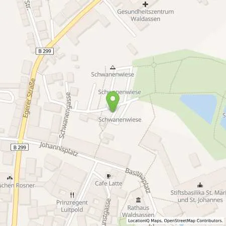 Standortübersicht der Tankstelle N-ERGIE Aktiengesellschaft in 95652 Waldsassen