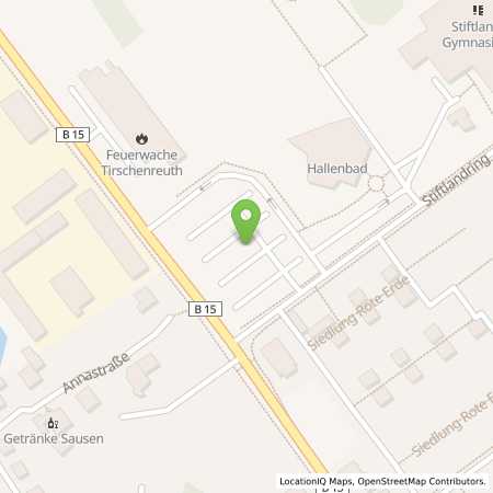 Standortübersicht der Strom (Elektro) Tankstelle: N-ERGIE Aktiengesellschaft in 95652, Waldsassen