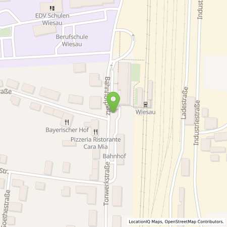 Standortübersicht der Strom (Elektro) Tankstelle: N-ERGIE Aktiengesellschaft in 95676, Wiesau