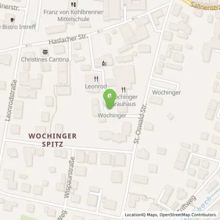 Standortübersicht der Tankstelle Jakob Wochinger & Sohn GmbH in 83278 Traunstein