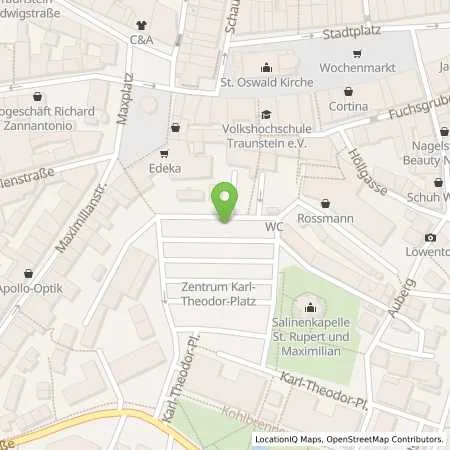 Standortübersicht der Tankstelle Stadtwerke Traunstein GmbH & Co. KG in 83278 Traunstein