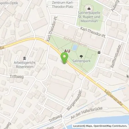 Standortübersicht der Tankstelle Stadtwerke Traunstein GmbH & Co. KG in 83278 Traunstein