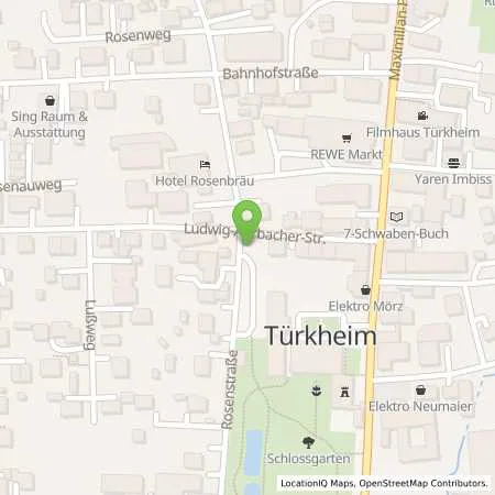 Standortübersicht der Tankstelle Lechwerke AG in 86842 Türkheim