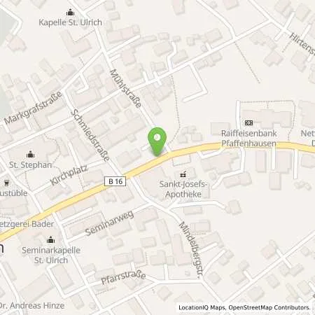 Standortübersicht der Tankstelle Lechwerke AG in 87772 Pfaffenhausen