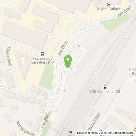 Standortübersicht der Tankstelle Stadtwerkre Weilheim i. OB Energie GmbH in 82362 Weilheim i. OB