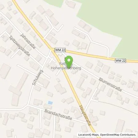 Standortübersicht der Tankstelle Lechwerke AG in 82383 Hohenpeißenberg