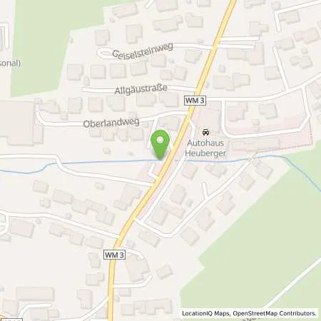 Standortübersicht der Tankstelle Mer Germany GmbH in 86975 Bernbeuren