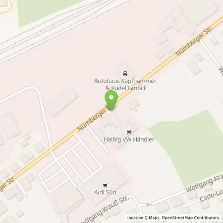 Standortübersicht der Tankstelle Auto Halbig GmbH & Co. KG in 91710 Gunzenhausen