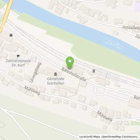 Standortübersicht der Tankstelle N-ERGIE Aktiengesellschaft in 91807 Solnhofen