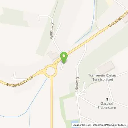 Standortübersicht der Tankstelle Gemeinsames Kommunalunternehmen Oberes Egertal in 95195 Röslau