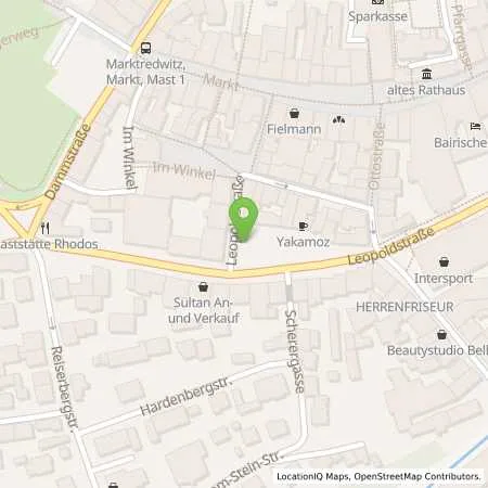 Standortübersicht der Tankstelle Energieversorgung Selb-Marktredwitz GmbH in 95615 Marktredwitz