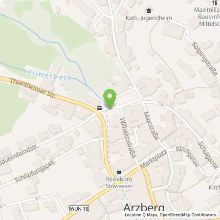 Standortübersicht der Tankstelle SWW Wunsiedel GmbH in 95659 Arzberg