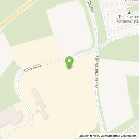 Standortübersicht der Tankstelle Citywatt GmbH in 95707 Thiersheim