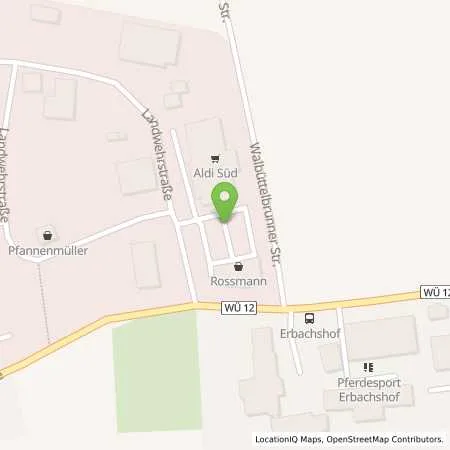 Standortübersicht der Tankstelle ALDI SÜD in 90429 Eisingen