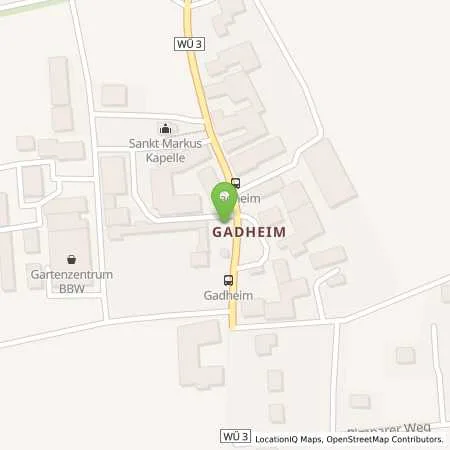 Standortübersicht der Tankstelle Energieversorgung Lohr-Karlstadt u. Umgebung GmbH & Co. KG in 97209 Veitshöchheim