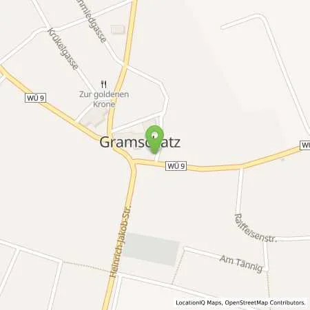 Standortübersicht der Tankstelle ÜZ Mainfranken eG in 97222 Rimpar