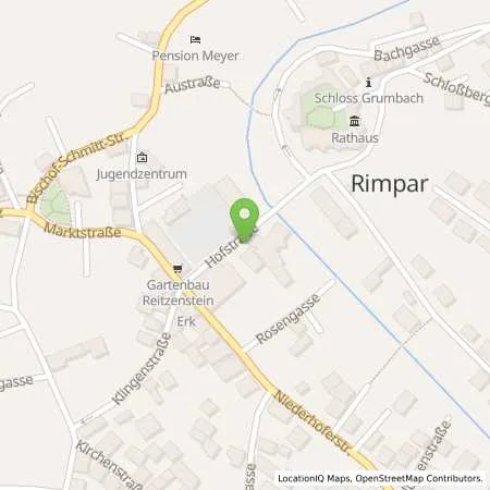 Standortübersicht der Tankstelle WVV in 97222 Rimpar