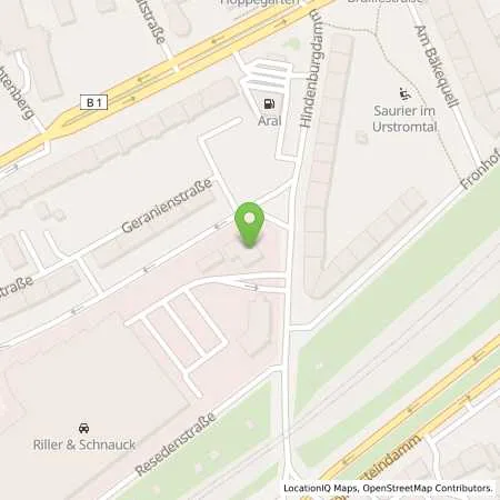 Standortübersicht der Tankstelle Riller & Schnauck GmbH in 12203 Berlin