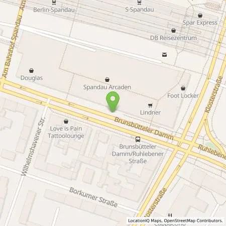 Standortübersicht der Tankstelle innogy eMobility Solutions GmbH in 13581 Berlin