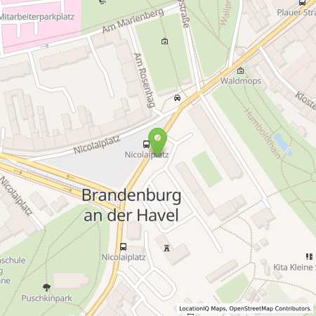 Standortübersicht der Strom (Elektro) Tankstelle: StWB Stadtwerke Brandenburg an der Havel GmbH & Co.KG in 14776, Brandenburg
