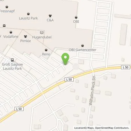 Standortübersicht der Tankstelle Stadtwerke Forst GmbH in 03051 Cottbus