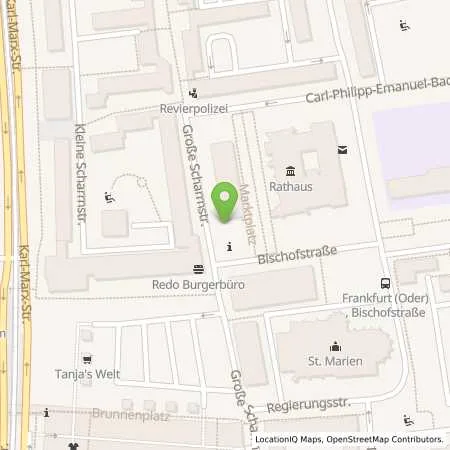 Standortübersicht der Tankstelle Stadtwerke Frankfurt (Oder) GmbH in 15230 Frankfurt (Oder)