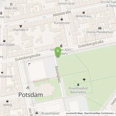 Standortübersicht der Tankstelle Energie und Wasser Potsdam GmbH in 14467 Potsdam