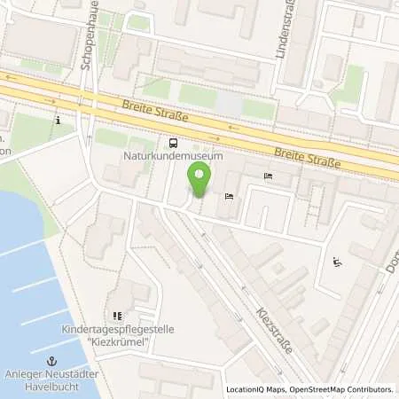 Standortübersicht der Tankstelle Energie und Wasser Potsdam GmbH in 14467 Potsdam